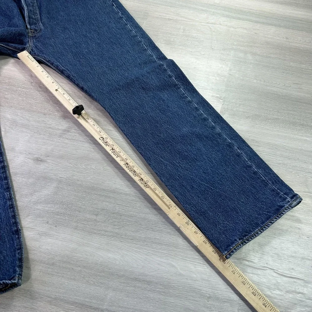 Levis 501 Jeans Mens 40x30‎ Blue Button Fly Straight Leg 100% Cotton Denim